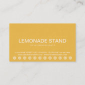 はっきりしたなレモネードの顧客のロイヤリティカード ロイヤリティカード (裏面)