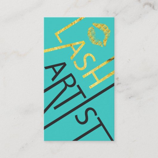 はっきりしたな化粧および鞭の芸術家の名刺 名刺 (正面)