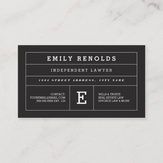 はっきりしたな印象の名刺 名刺 (正面)