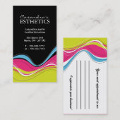 はっきりしたな名刺 予約カード (正面/裏面)