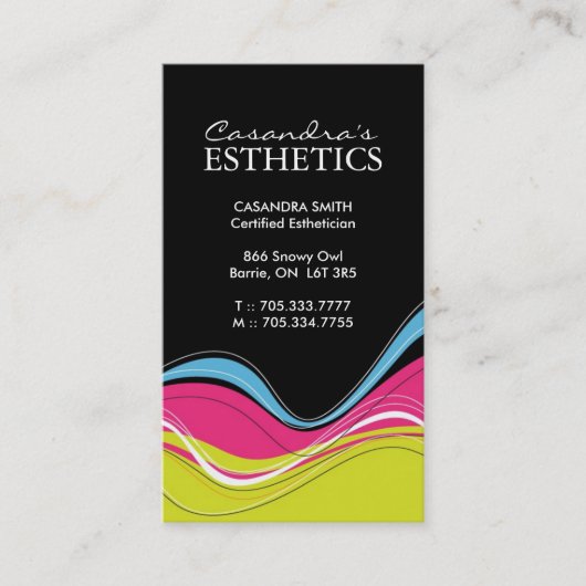 はっきりしたな名刺 予約カード (正面)