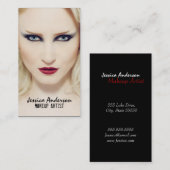 はっきりしたな声明のメーキャップアーティスト 名刺 (正面/裏面)