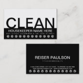 はっきりしたな家のクリーニングの顧客のロイヤリティカード ロイヤリティカード (正面/裏面)