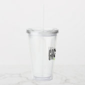 はっきりしたな手紙の"花婿の付添人"のカスタムな結婚披露宴 アクリルタンブラー (右)