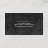 はっきりしたな文字の灰色のオレンジスタイリッシュでモダンな同世代の人 名刺 (裏面)