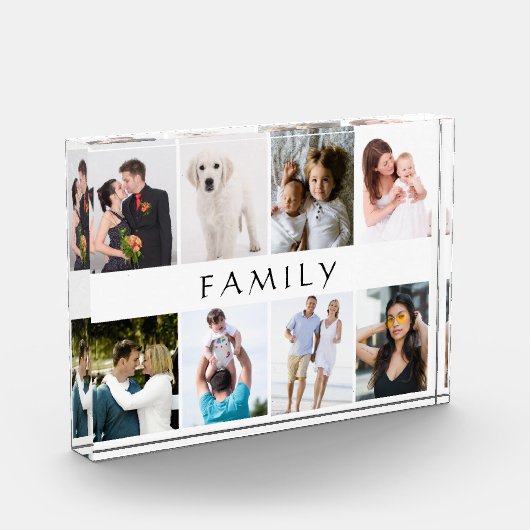 はっきりしたな書道は8家族写真のブロックをタイプしました フォトブロック (左)