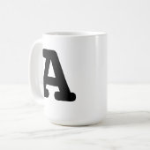 はっきりしたな最初のマグ コーヒーマグカップ (正面左)