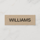 はっきりしたな最小主義のモダンな名刺 スキニー名刺 (正面)