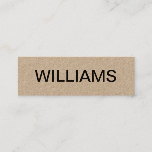 はっきりしたな最小主義のモダンな名刺 スキニー名刺 (正面)