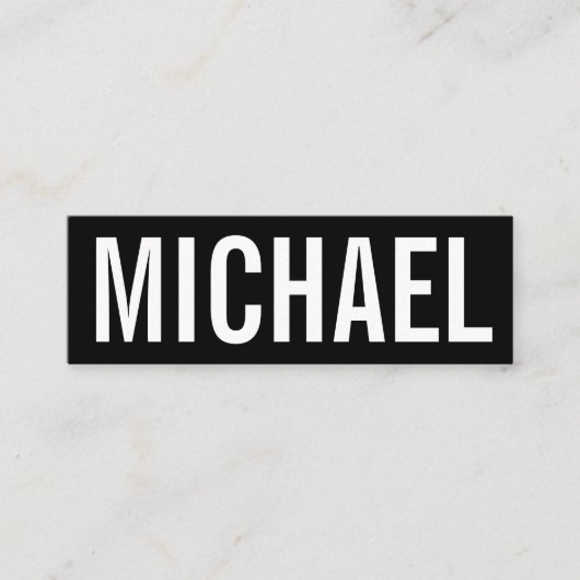 はっきりしたな最小主義の専門のモダンな名刺 スキニー名刺 (正面)