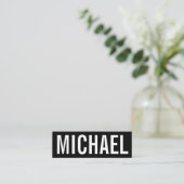 はっきりしたな最小主義の専門のモダンな名刺 スキニー名刺 (スタンド正面)