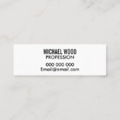 はっきりしたな最小主義の専門のモダンな名刺 スキニー名刺 (裏面)