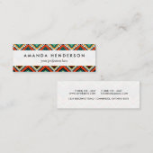 はっきりしたな民族の天然種族パターン スキニー名刺 (正面/裏面)