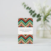 はっきりしたな民族の天然種族パターン 名刺 (スタンド正面)