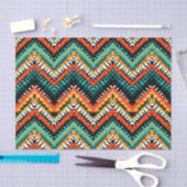 はっきりしたな民族の天然種族パターン 薄葉紙 (クラフト)