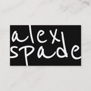 はっきりしたな白黒グラフィック・デザインの名刺 名刺