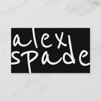 はっきりしたな白黒グラフィック・デザインの名刺 名刺