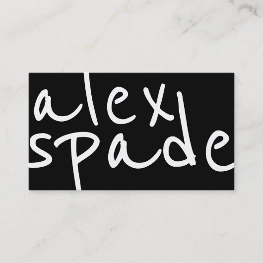 はっきりしたな白黒グラフィック・デザインの名刺 名刺 (正面)