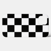 はっきりしたな白黒チェック模様のパターン Case-Mate iPhoneケース (裏面 (横))