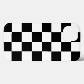 はっきりしたな白黒チェック模様のパターン Case-Mate iPhoneケース (裏面 (横))