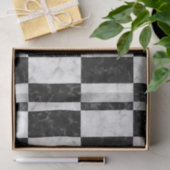 はっきりしたな白黒大理石パターン 薄葉紙 (ギフト)