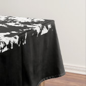 はっきりしたな白黒青い目のトラ テーブルクロス (インサイチュ)
