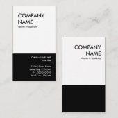 はっきりしたな白黒 名刺 (正面/裏面)