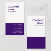 はっきりしたな紫色 名刺 (正面/裏面)