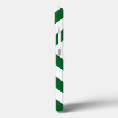 はっきりしたな緑および白いシェブロン Case-Mate iPhoneケース (裏面 / 左)