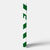 はっきりしたな緑および白いシェブロン Case-Mate iPhoneケース (裏面 / 右)