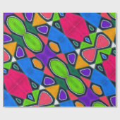 はっきりしたな色の油のパステル調の包装紙 ラッピングペーパー (フラット)