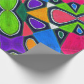 はっきりしたな色の油のパステル調の包装紙 ラッピングペーパー (角)