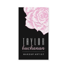 はっきりしたな花の名刺のテンプレート