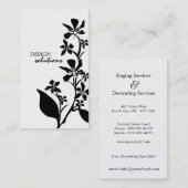 はっきりしたな花の名刺 名刺 (正面/裏面)