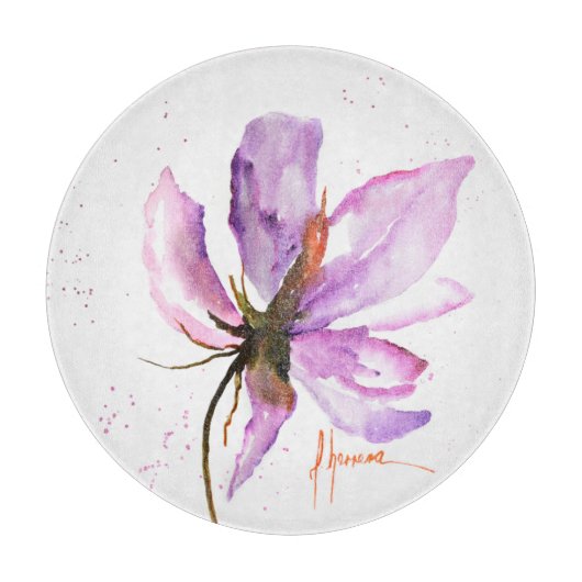 はっきりしたな花柄IV カッティングボード (正面)