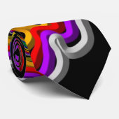 はっきりしたな虹の渦巻 ネクタイ (ロール)