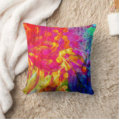 はっきりしたな虹の花の渦巻の抽象的な絵画があって下さい クッション (ブランケット)