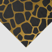 はっきりしたな金ゴールドおよび黒いキリンの点 薄葉紙 (詳細)