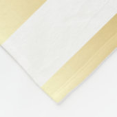 はっきりしたな金ゴールドの金属ストライプなパターン フリースブランケット (角)