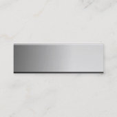 はっきりしたな金属の一見の名札の名刺 スキニー名刺 (裏面)