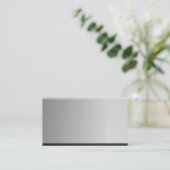 はっきりしたな金属の一見の背景の名刺 名刺 (スタンド正面)