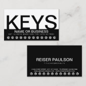 はっきりしたな鍵の顧客のロイヤリティカード ロイヤリティカード (正面/裏面)