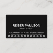 はっきりしたな鍵の顧客のロイヤリティカード ロイヤリティカード (裏面)