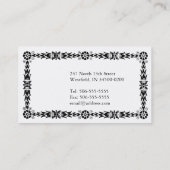 はっきりしたな飾りわく 名刺 (裏面)