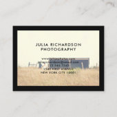 はっきりしたな黒|カメラマンのための2つの写真 名刺 (裏面)