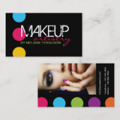 はっきりしたな、情報通のメーキャップアーティストの名刺 名刺 (正面/裏面)