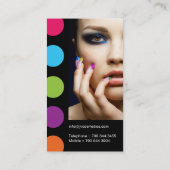 はっきりしたな、情報通のメーキャップアーティストの名刺 名刺 (裏面)