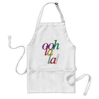 はっきりしたな"ooh La la!"の 明るく数々のな色 スタンダードエプロン