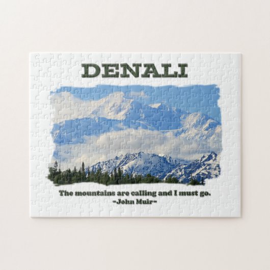はっきりしたなDenali/山は… J Muirを呼んでいます ジグソーパズル (横)