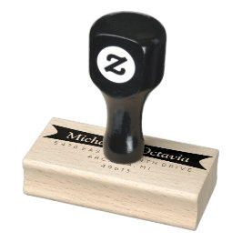 はっきりしたのシ結婚ック差出人住所ゴムスタンプ ラバースタンプ